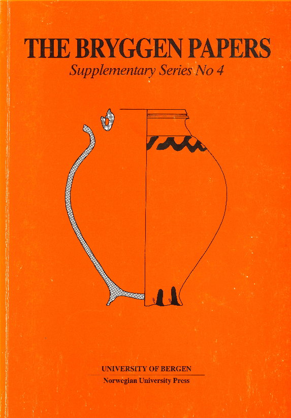					View Vol. 4 No. Suppl. (1989): The Bryggen Pottery 1. Introduction and Pingsdorf Ware.
				